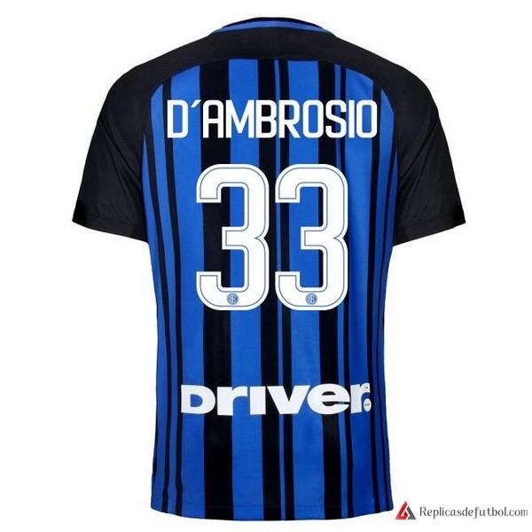 Camiseta Inter Primera equipación D'Ambrosio 2017-2018